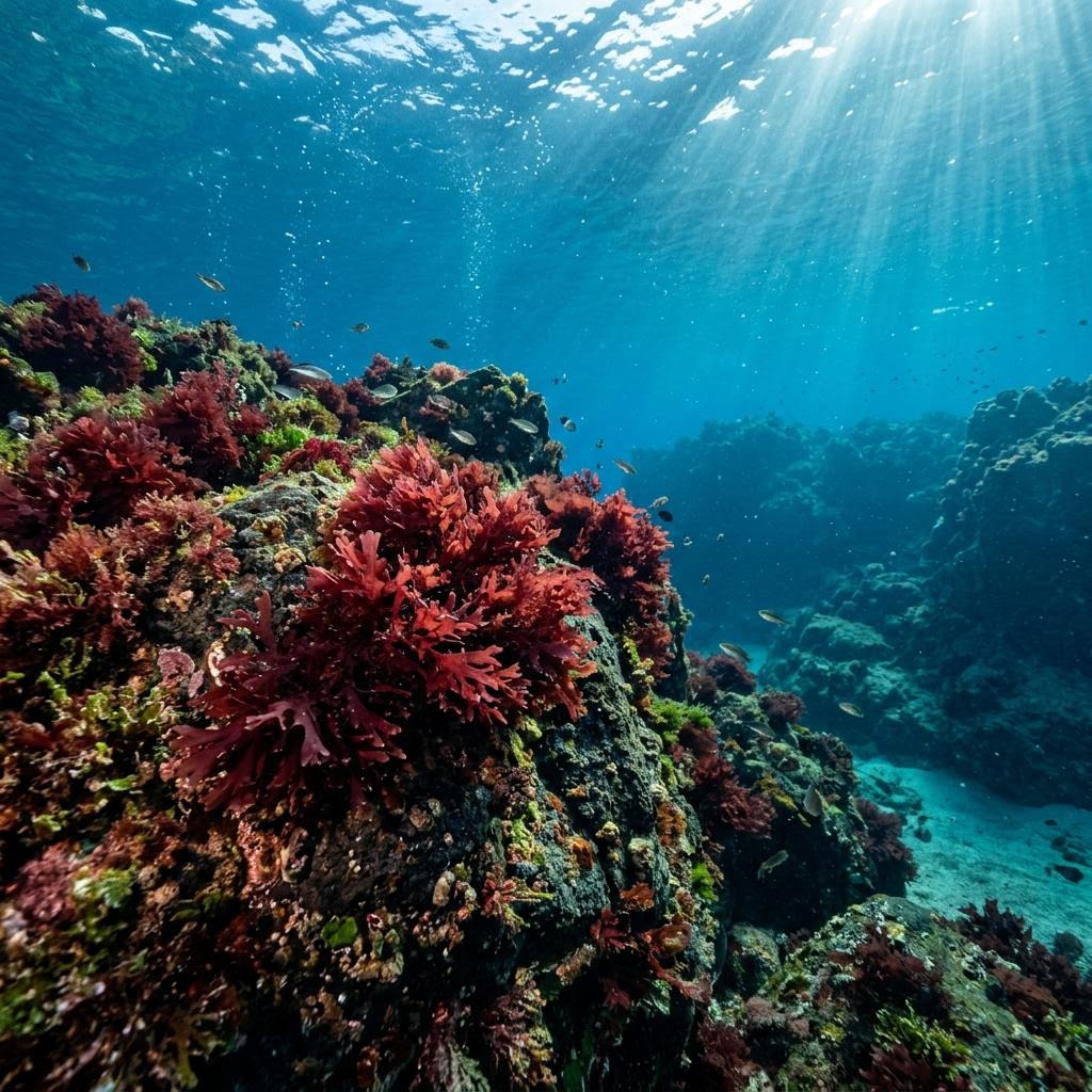 Sea moss underwater